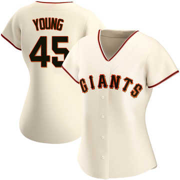 Alex Young Women's Authentic San Francisco Giants Cream Home Jersey