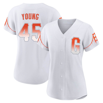 Alex Young Women's Authentic San Francisco Giants White 2021 City Connect Jersey