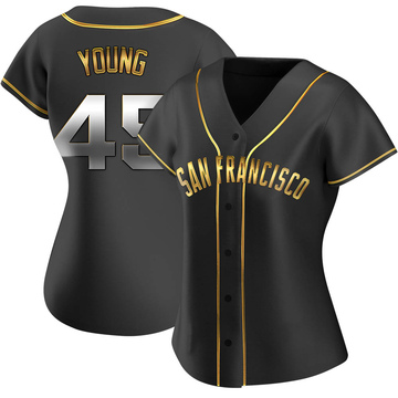Alex Young Women's Replica San Francisco Giants Black Golden Alternate Jersey