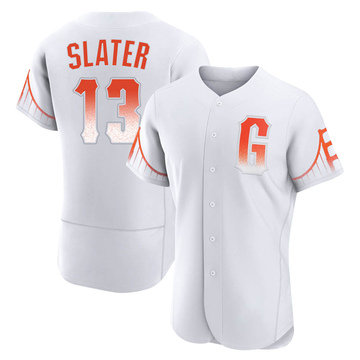 Austin Slater Men's Authentic San Francisco Giants White 2021 City Connect Jersey