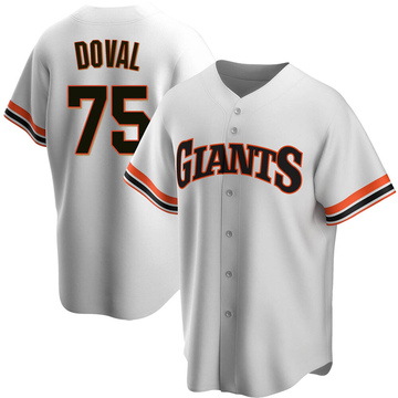 Camilo Doval Men's Replica San Francisco Giants White Home Cooperstown Collection Jersey
