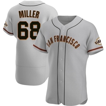 Erik Miller Men's Authentic San Francisco Giants Gray Road Jersey