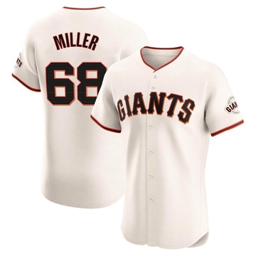 Erik Miller Men's Elite San Francisco Giants Cream Home Jersey