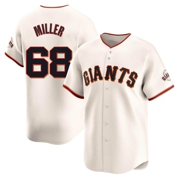Erik Miller Men's Limited San Francisco Giants Cream Home Jersey
