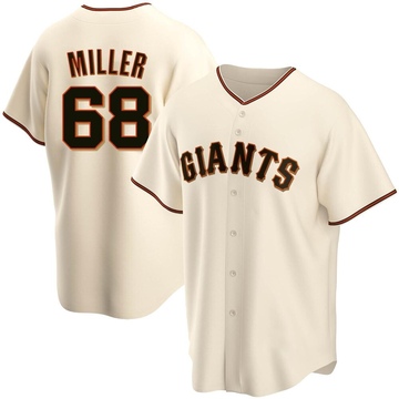 Erik Miller Men's Replica San Francisco Giants Cream Home Jersey