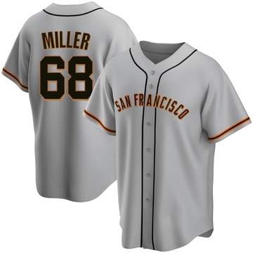 Erik Miller Men's Replica San Francisco Giants Gray Road Jersey