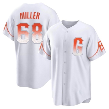 Erik Miller Men's Replica San Francisco Giants White 2021 City Connect Jersey