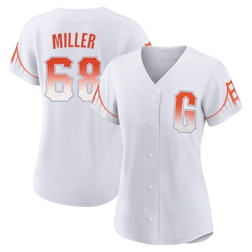Erik Miller Women's Authentic San Francisco Giants White 2021 City Connect Jersey