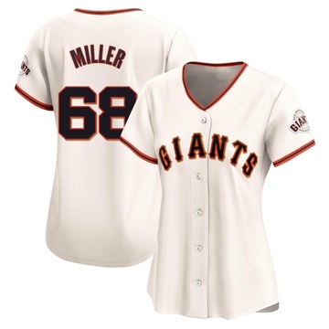 Erik Miller Women's Limited San Francisco Giants Cream Home Jersey