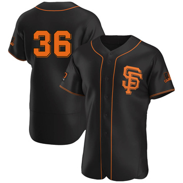 Gaylord Perry Men's Authentic San Francisco Giants Black Alternate Jersey