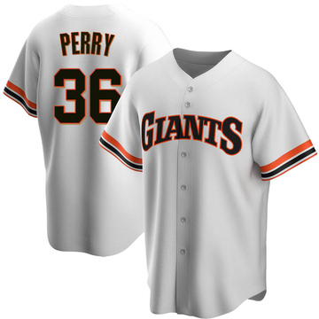 Gaylord Perry Men's Replica San Francisco Giants White Home Cooperstown Collection Jersey