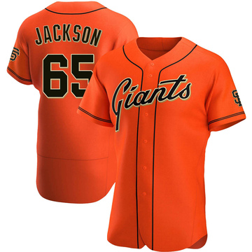 Jay Jackson Men's Authentic San Francisco Giants Orange Alternate Jersey