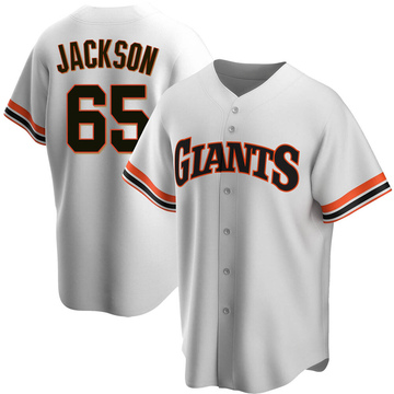 Jay Jackson Men's Replica San Francisco Giants White Home Cooperstown Collection Jersey