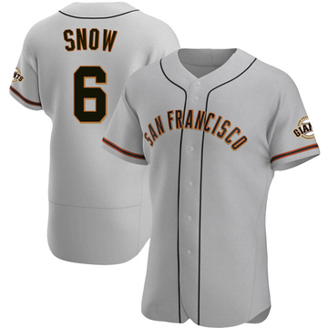 J.t. Snow Men's Authentic San Francisco Giants Gray Road Jersey