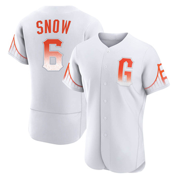 J.t. Snow Men's Authentic San Francisco Giants White 2021 City Connect Jersey