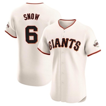 J.t. Snow Men's Elite San Francisco Giants Cream Home Jersey