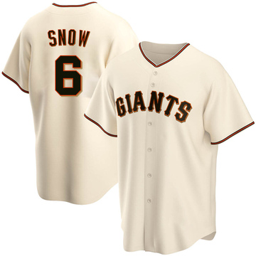 J.t. Snow Men's Replica San Francisco Giants Cream Home Jersey