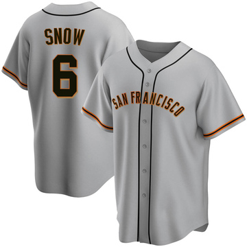 J.t. Snow Men's Replica San Francisco Giants Gray Road Jersey