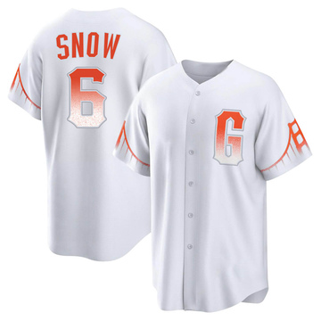 J.t. Snow Men's Replica San Francisco Giants White 2021 City Connect Jersey