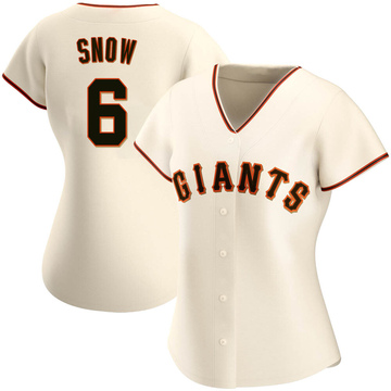 J.t. Snow Women's Authentic San Francisco Giants Cream Home Jersey