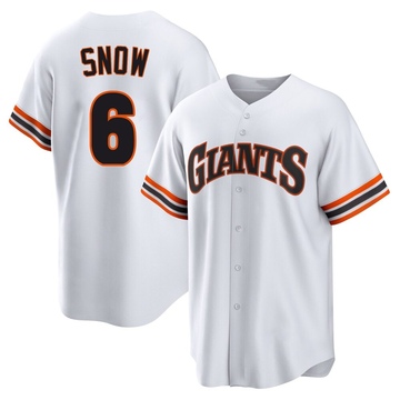 J.t. Snow Youth Limited San Francisco Giants White Throwback Cooperstown Collection Jersey