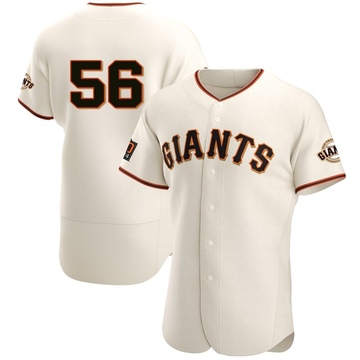 Lou Trivino Men's Authentic San Francisco Giants Cream Home Jersey