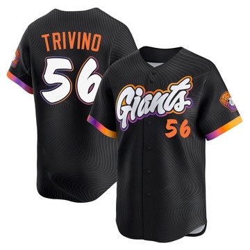 Lou Trivino Men's Limited San Francisco Giants Anthracite 2025 City Connect Jersey