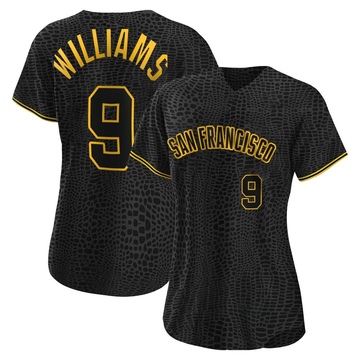 Matt Williams Women's Authentic San Francisco Giants Black Snake Skin City Jersey
