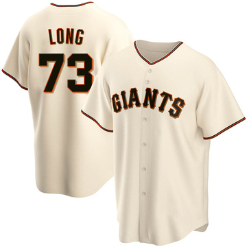 Sam Long Men's Replica San Francisco Giants Cream Home Jersey
