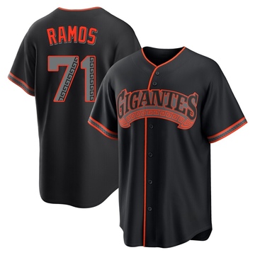 Wilkin Ramos Men's Replica San Francisco Giants Black Alternate Jersey